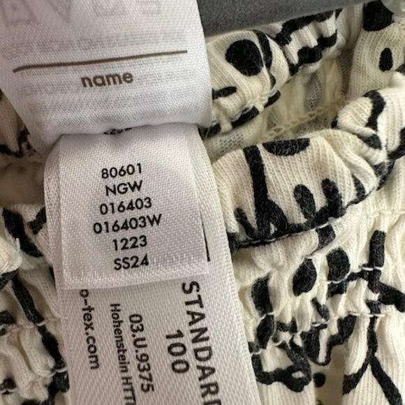 Hanna Andersson Black & White Animal Kingdom Smocked Romper - 3-6 Months NWOT - Picture 4 of 4